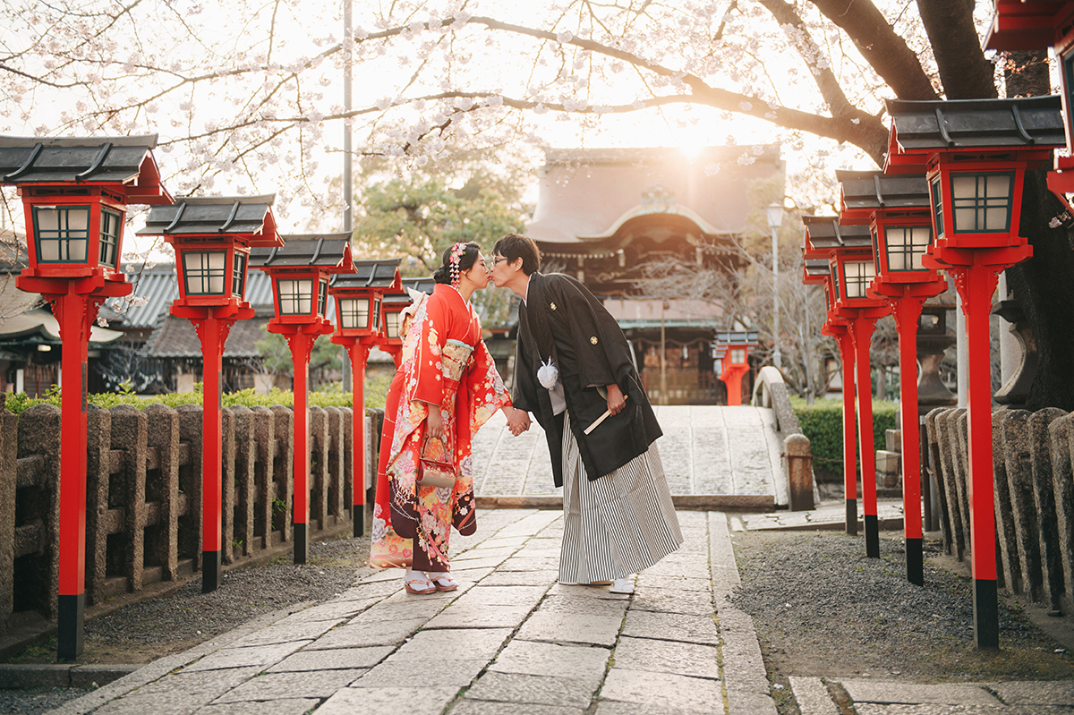 ［京都拍婚紗］千萬別穿禮服進神社